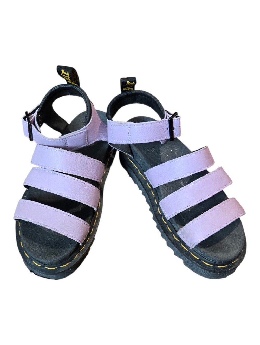 Dr Martens Purple Leather Sandals Sz 7